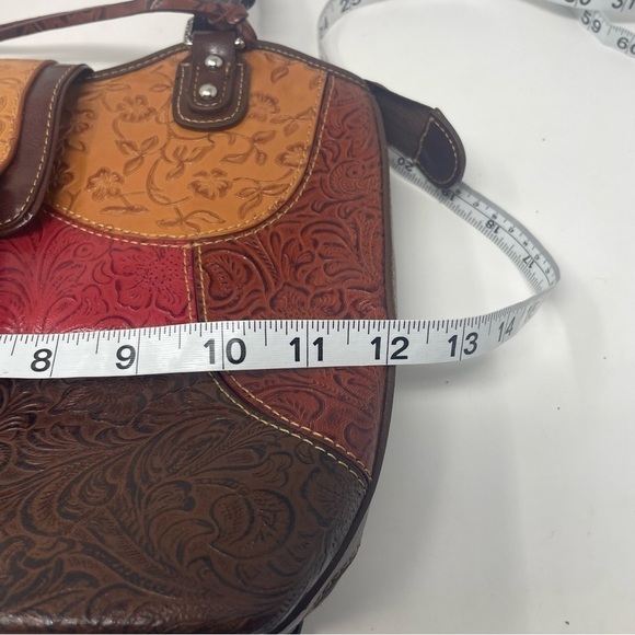 MC Mark Chantal Leather Embossed Shoulder Bag Multicolor - Picture 10 of 16